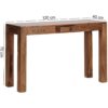 Konsolentisch natur Echtholz B/H/T: ca. 120x76x40 cm – Bild 3