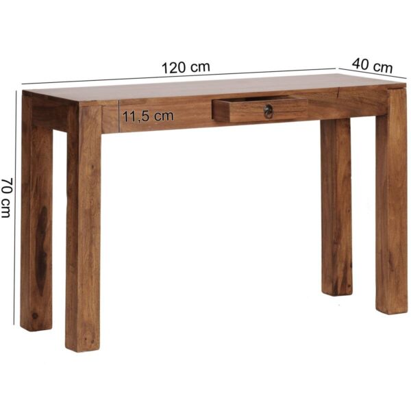 Konsolentisch natur Echtholz B/H/T: ca. 120x76x40 cm – Bild 3