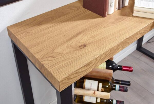 Konsolentisch natur schwarz pulverbeschichtet MDF Eisen B/H/T: ca. 120x75,5x39 cm – Bild 4