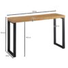 Konsolentisch natur schwarz pulverbeschichtet MDF Eisen B/H/T: ca. 120x75,5x39 cm – Bild 5