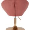 Wohnling Sessel rosa gold Samt Eisen B/H/T: ca. 67x80x62 cm – Bild 3