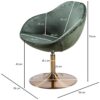 Wohnling Sessel grün gold Stoff Eisen B/H/T: ca. 70x79x70 cm – Bild 2