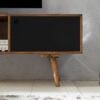 Lowboard natur schwarz B/H/T: ca. 140x45x35 cm – Bild 3