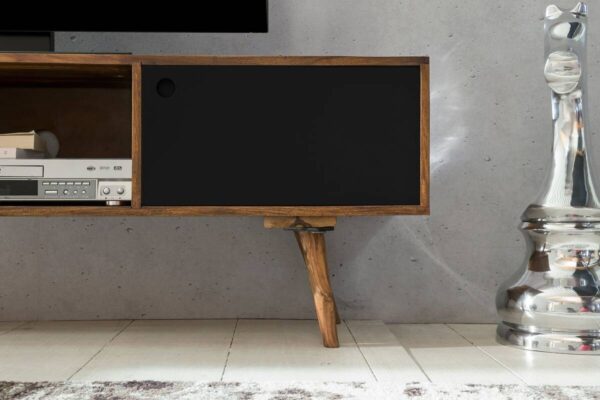 Lowboard natur schwarz B/H/T: ca. 140x45x35 cm – Bild 3