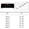 Lowboard natur schwarz lackiert B/H/T: ca. 147x50x38 cm – Bild 3