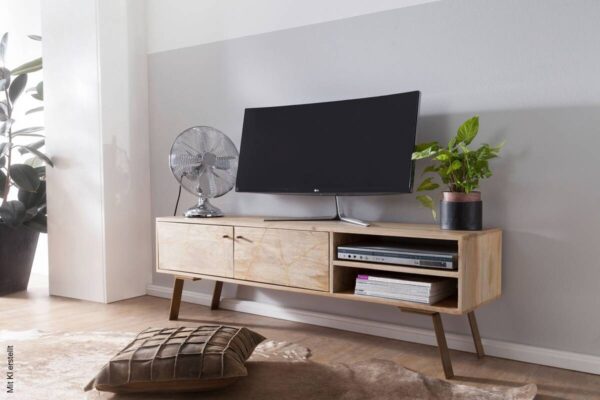 Lowboard natur B/H/T: ca. 145x47x35 cm – Bild 5