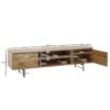 Lowboard Eiche Nachbildung schwarz pulverbeschichtet B/H/T: ca. 160x45x40 cm – Bild 2
