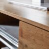 Lowboard Eiche Nachbildung glasklar B/H/T: ca. 160x50x40 cm – Bild 3