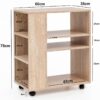 Regal Eiche Sonoma Nachbildung B/H/T: ca. 60x75x35 cm – Bild 2