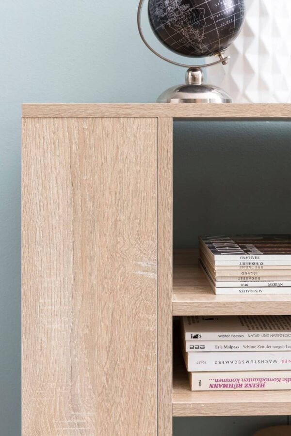 Regal Eiche Sonoma Nachbildung B/H/T: ca. 60x75x35 cm – Bild 3
