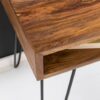 Schreibtisch natur schwarz matt B/H/T: ca. 110x76x60 cm – Bild 2