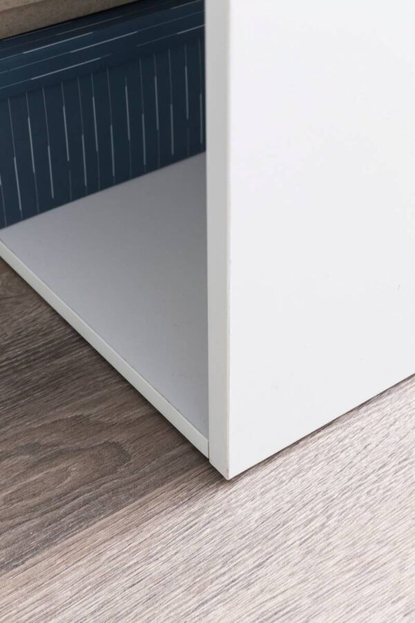 Schreibtisch weiß B/H/T: ca. 50x120x120 cm – Bild 2