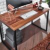 Schreibtisch natur schwarz pulverbeschichtet B/H/T: ca. 117x76,5x59 cm – Bild 5