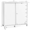 Schuhschrank weiß B/H/T: ca. 100x108x37,5 cm – Bild 3