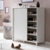 Schuhschrank weiß B/H/T: ca. 100x108x37,5 cm – Bild 4