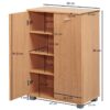 Schuhschrank buche Nachbildung silber B/H/T: ca. 60x90x35 cm – Bild 2