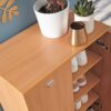 Schuhschrank buche Nachbildung silber B/H/T: ca. 60x90x35 cm – Bild 3