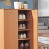 Schuhschrank buche Nachbildung silber B/H/T: ca. 60x90x35 cm – Bild 4