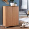 Schuhschrank buche Nachbildung silber B/H/T: ca. 60x90x35 cm – Bild 5