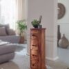Sideboard natur schwarz B/H/T: ca. 35x85x35 cm – Bild 2
