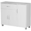 Sideboard weiß silber B/H/T: ca. 90x75x30 cm – Bild 4