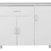 Sideboard weiß silber B/H/T: ca. 90x75x30 cm – Bild 5