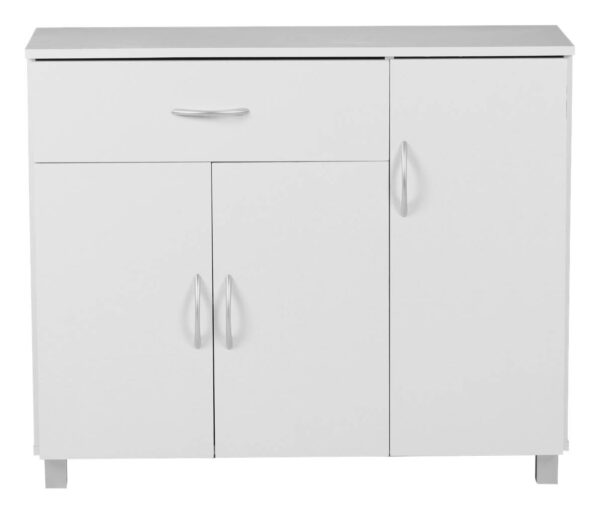 Sideboard weiß silber B/H/T: ca. 90x75x30 cm – Bild 5