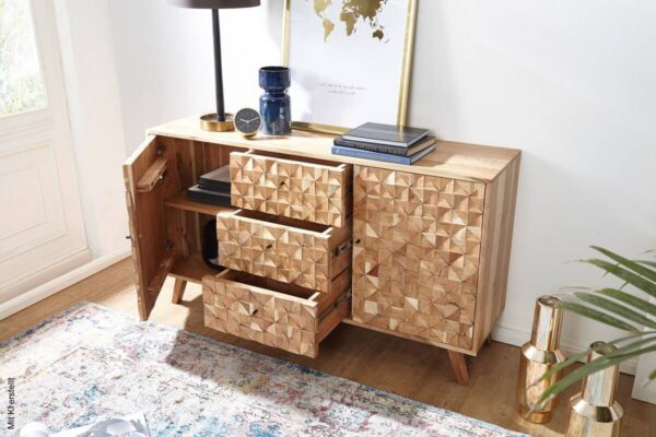 Sideboard natur B/H/T: ca. 140x78,5x40 cm – Bild 3