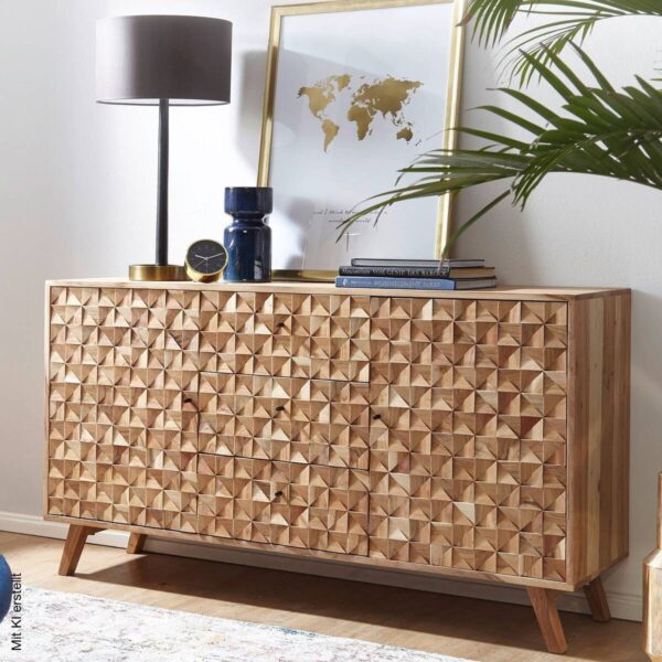 Sideboard natur B/H/T: ca. 140x78,5x40 cm – Bild 5