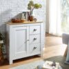 Sideboard weiß natur B/H/T: ca. 79x81x35 cm – Bild 2