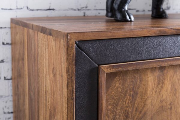 Sideboard natur schwarz B/H/T: ca. 160x80x44 cm – Bild 4