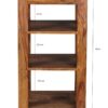Standregal natur B/H/T: ca. 44x80x44 cm – Bild 2