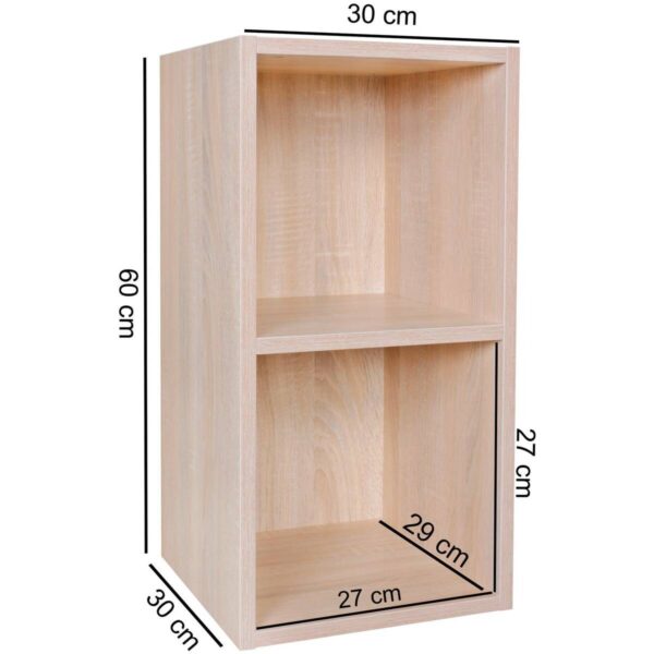 Standregal Eiche Sonoma Nachbildung B/H/T: ca. 30x60x30 cm – Bild 4