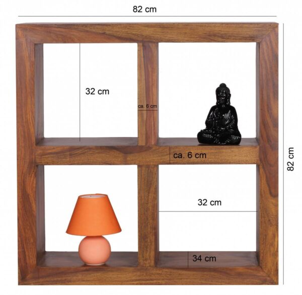 Standregal natur B/H/T: ca. 82x82x34 cm – Bild 2