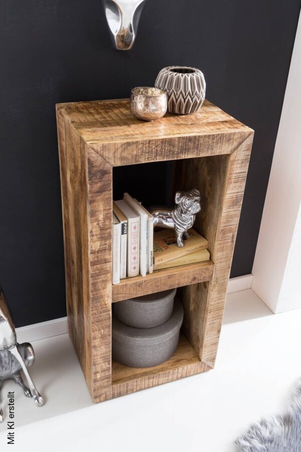 Standregal natur lackiert B/H/T: ca. 45x90x35 cm – Bild 4