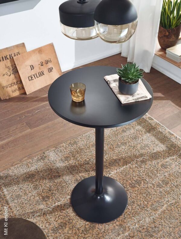 Tisch schwarz MDF – Bild 5