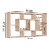 Wandregal Eiche Sonoma Nachbildung B/H/T: ca. 85x47,5x16 cm – Bild 4