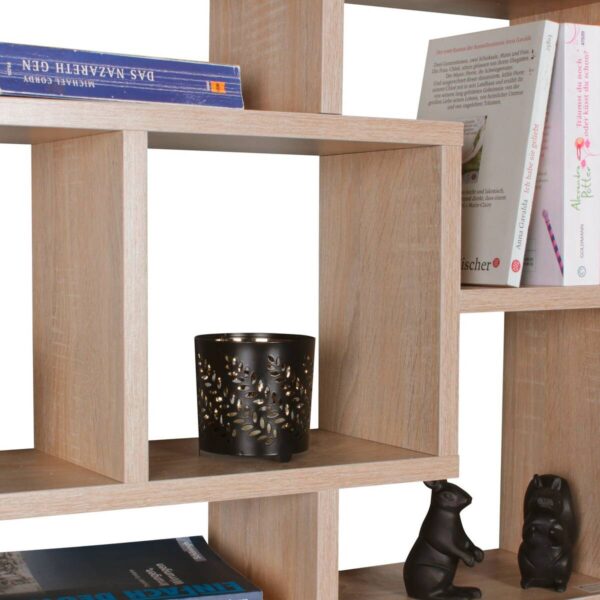 Wandregal Eiche Sonoma Nachbildung B/H/T: ca. 85x47,5x16 cm – Bild 5