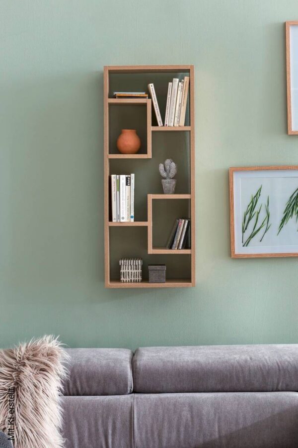 Wandregal Eiche Sonoma Nachbildung B/H/T: ca. 36x90x14,5 cm – Bild 3