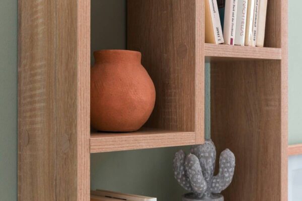 Wandregal Eiche Sonoma Nachbildung B/H/T: ca. 36x90x14,5 cm – Bild 4