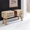 Wohnling Sitzbank beige B/H/T: ca. 91x51x30 cm – Bild 2