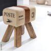Wohnling Sitzhocker beige B/H/T: ca. 40x47x30 cm – Bild 4