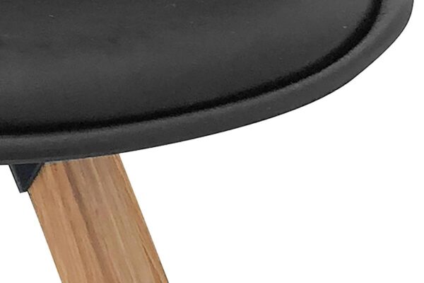 Stuhl KIRA 2er-Set schwarz Kunststoff B/H/T: ca. 48x86x55,5 cm Stuhl KIRA 2er-Set schwarz Kunststoff B/H/T: ca. 48x86x55,5 cm – Bild 2