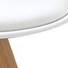 Stuhl KIRA 2er-Set weiß weiß Eiche Kunststoff Kunstleder Metall B/H/T: ca. 48x86x55,5 cm – Bild 2