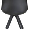 Stuhl KIRA 2er-Set schwarz schwarz schwarz Kunststoff Kunstleder Metall B/H/T: ca. 48x86x55,5 cm – Bild 3