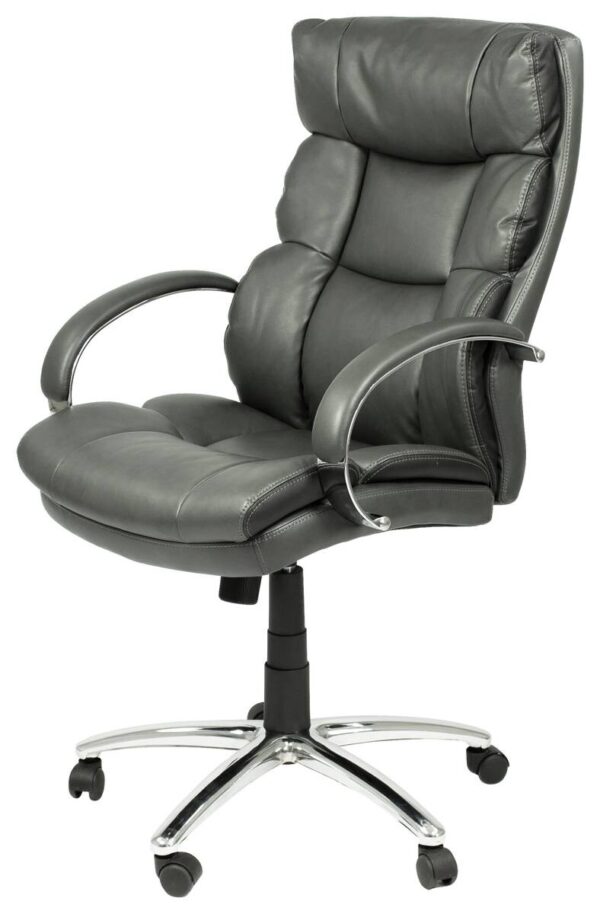 XXL-Chefsessel PAUL-XXL grau Chrom Kunstleder Metall XXL-Chefsessel PAUL-XXL grau Chrom Kunstleder Metall – Bild 2