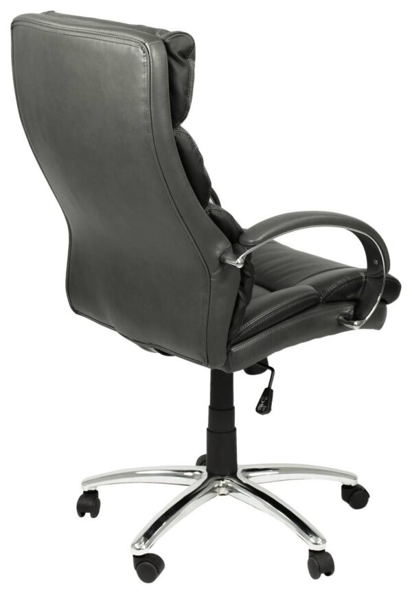 XXL-Chefsessel PAUL-XXL grau Chrom Kunstleder Metall XXL-Chefsessel PAUL-XXL grau Chrom Kunstleder Metall – Bild 5