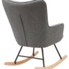 byLIVING Schaukelstuhl RICHIE grau schwarz natur Webstoff Metall Buche B/H/T: ca. 72x92x92 cm byLIVING Schaukelstuhl RICHIE grau schwarz natur Webstoff Metall Buche B/H/T: ca. 72x92x92 cm – Bild 4