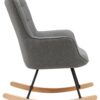 byLIVING Schaukelstuhl RICHIE grau schwarz natur Webstoff Metall Buche B/H/T: ca. 72x92x92 cm byLIVING Schaukelstuhl RICHIE grau schwarz natur Webstoff Metall Buche B/H/T: ca. 72x92x92 cm – Bild 5