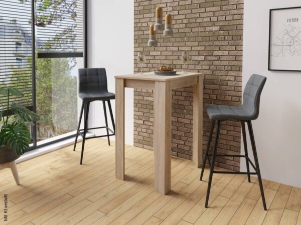 Barhocker SIMONE 2er-Set anthrazit Webstoff B/H/T: ca. 42x103x51 cm – Bild 5